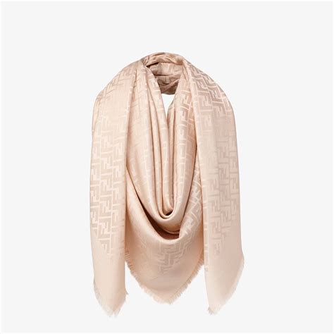 fendi shawl pink|Fendi silk scarf women's.